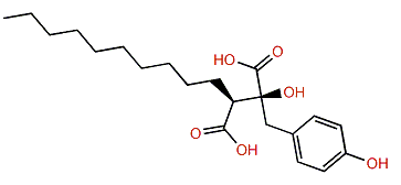 (2S,3S)-3-Decyl-2-hydroxy-2-(4-hydroxybenzyl)-succinic acid
